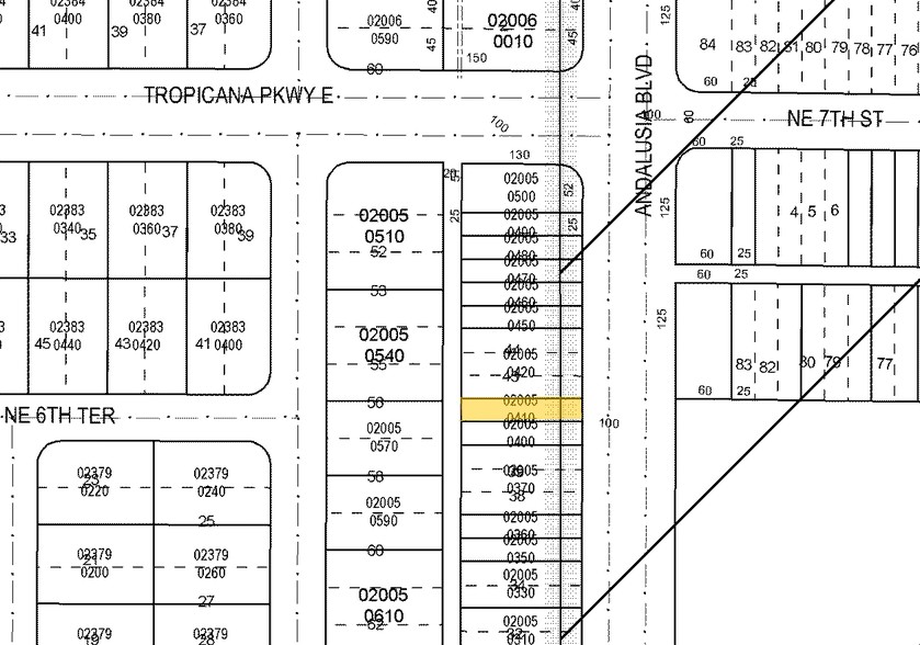 620 Andalusia Blvd, Cape Coral, FL à vendre - Plan cadastral - Image 2 de 2