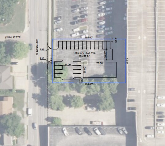 1755 Utica, Tulsa, OK à louer - Plan de site - Image 2 de 3