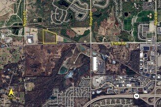 Five Mile & Napier Rd, Northville, MI - AERIAL  map view