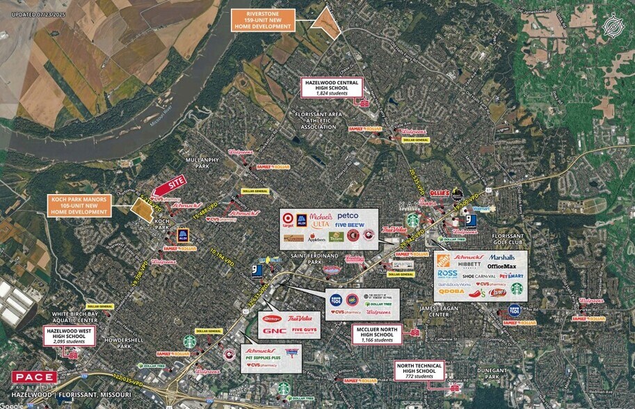 2435-2475 Charbonier Rd, Florissant, MO à vendre - Aérien - Image 2 de 2