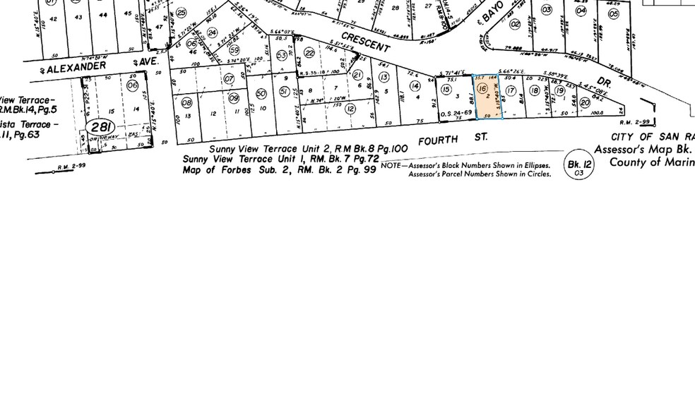 2020 4th St, San Rafael, CA à louer - Plan cadastral - Image 3 de 11