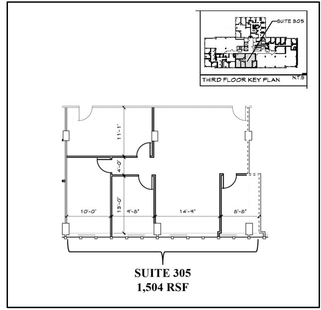 1400 Spring St, Silver Spring, MD à louer Plan d’étage- Image 1 de 1