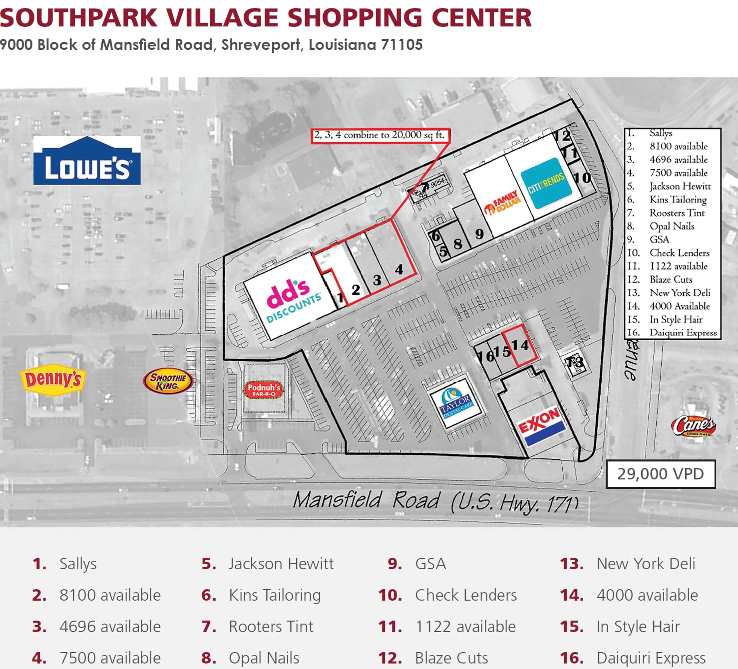 9010-9048 Mansfield Rd, Shreveport, LA for lease Building Photo- Image 1 of 3