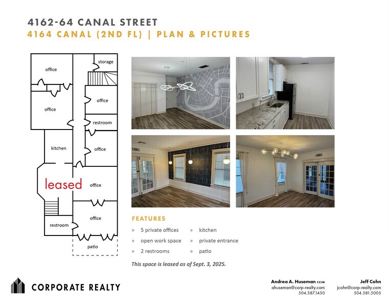 4164 Canal St, New Orleans, LA à vendre - Plan d’étage type - Image 2 de 2