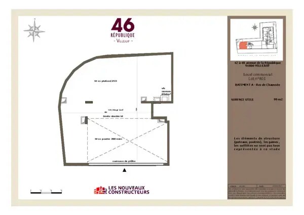 Retail in Villejuif for lease Floor Plan- Image 1 of 1