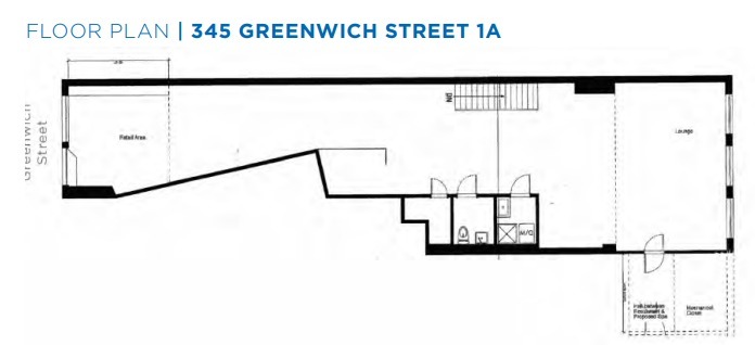 345 Greenwich St, New York, NY 10013 - Unité 1A -  - Plan d’étage - Image 1 of 1