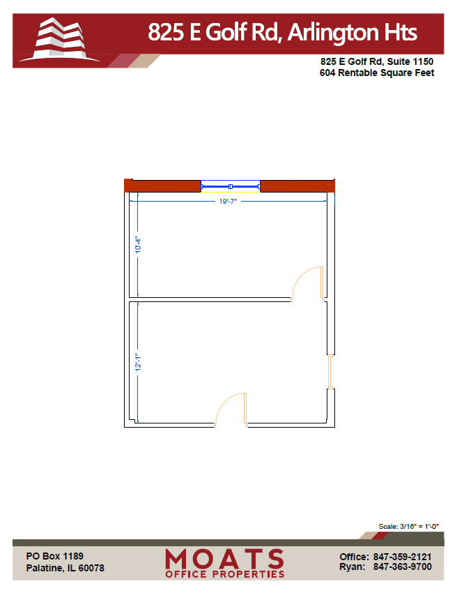 825 E Golf Rd, Arlington Heights, IL à vendre Plan d’étage- Image 1 de 9