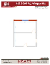 825 E Golf Rd, Arlington Heights, IL à vendre Plan d’étage- Image 1 de 9