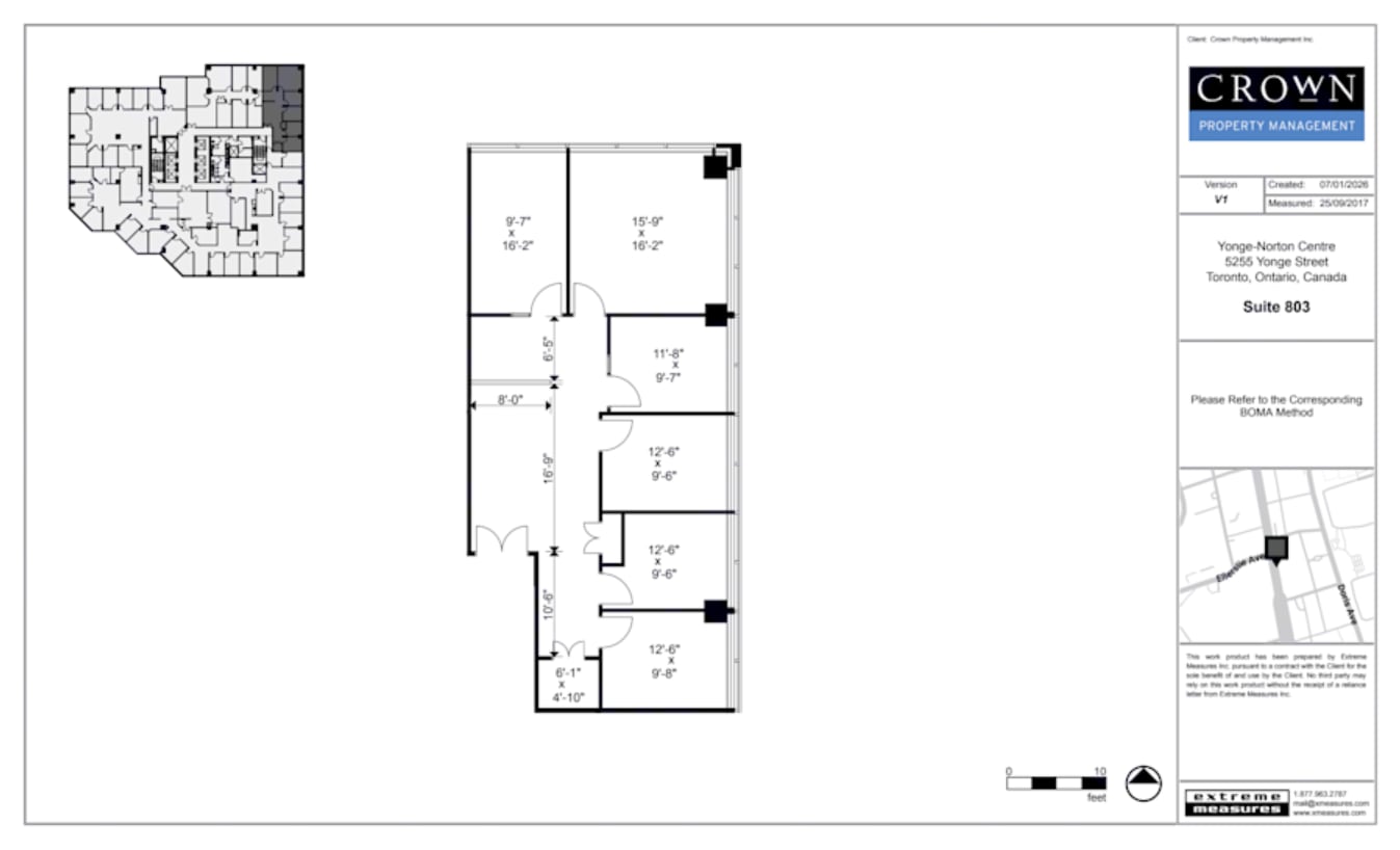 5255 Yonge St, Toronto, ON for lease Floor Plan- Image 1 of 1