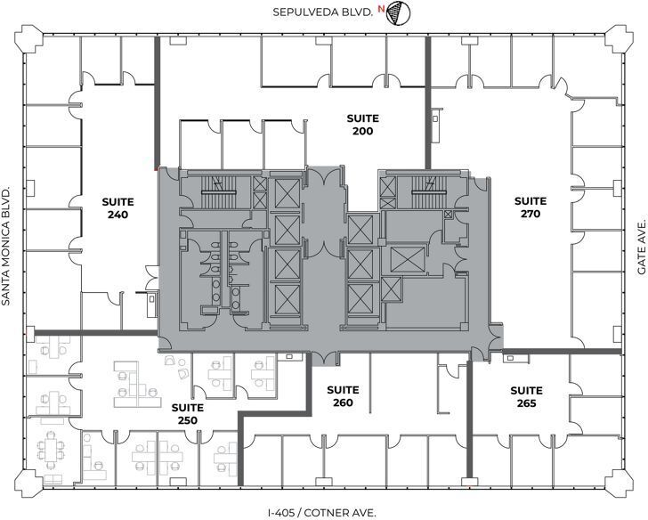 11100 Santa Monica Blvd, Los Angeles, CA à louer Plan d’étage- Image 1 de 1