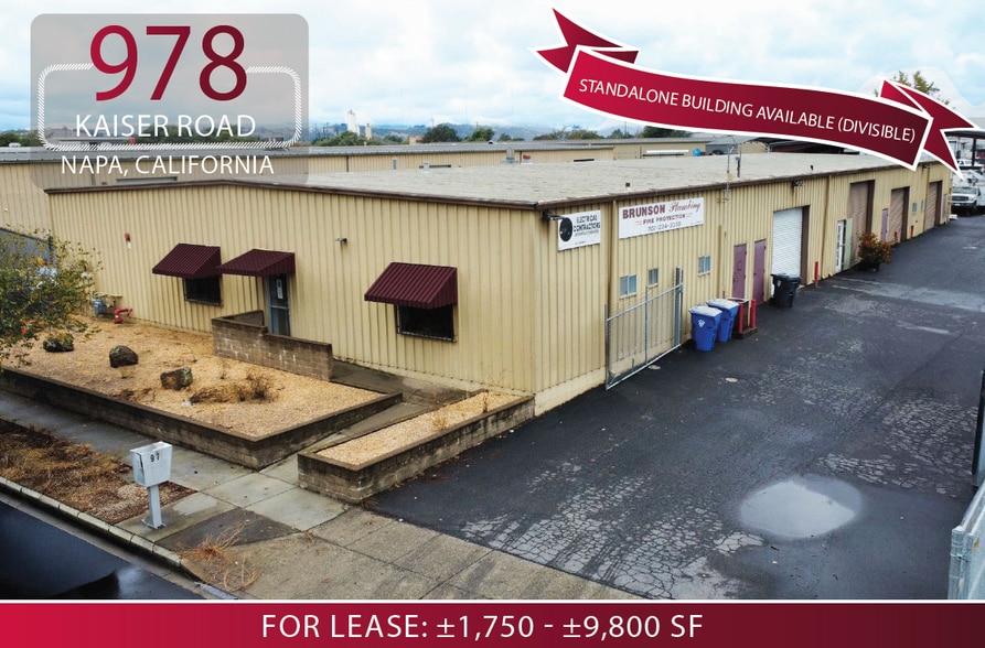 978 Kaiser Rd, Napa, CA for lease - Building Photo - Image 1 of 4