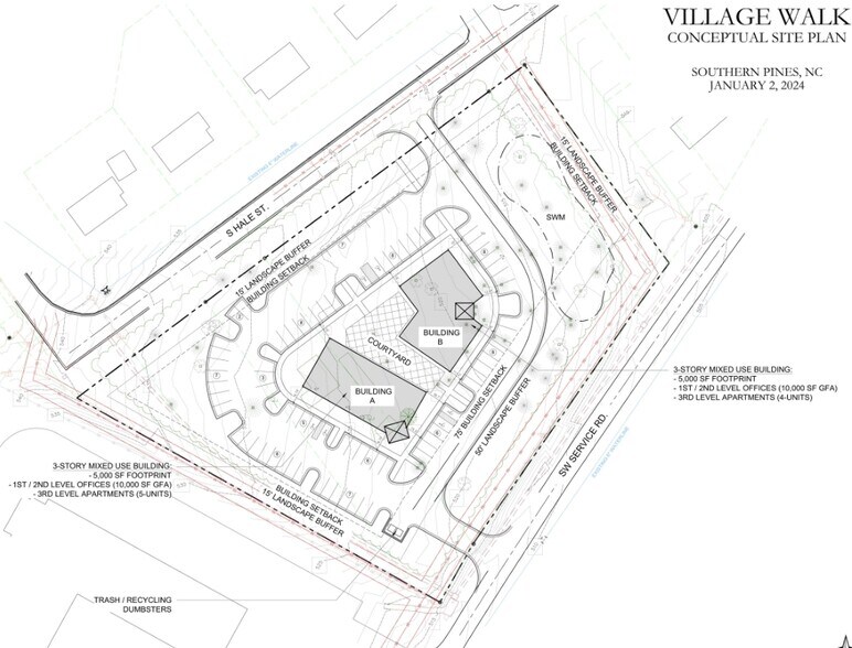 660 SW Service Rd, Southern Pines, NC for sale - Site Plan - Image 2 of 5