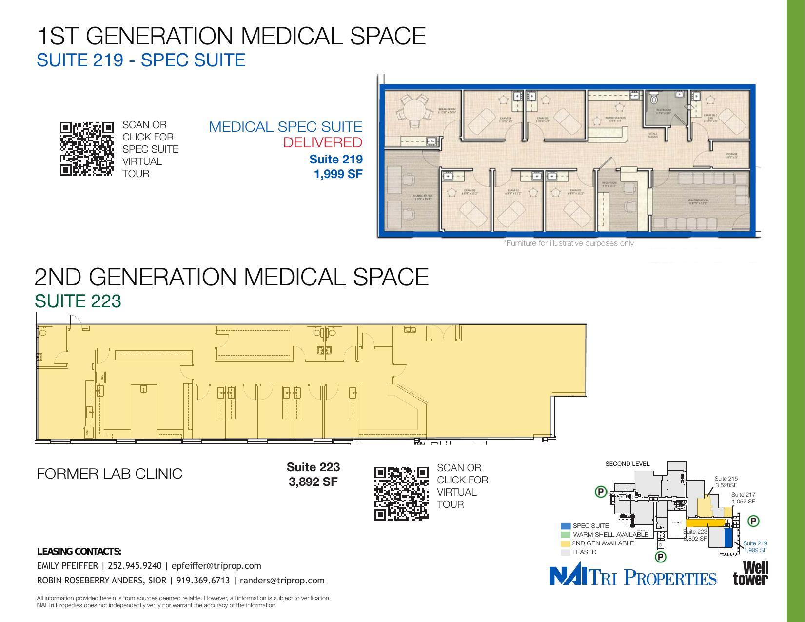 8300 Health Park, Raleigh, NC à louer Plan d’étage- Image 1 de 1