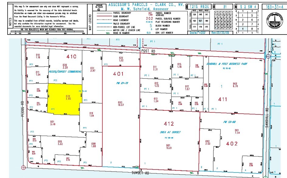 6330 S Pecos Rd, Las Vegas, NV à vendre - Plan cadastral - Image 1 de 1