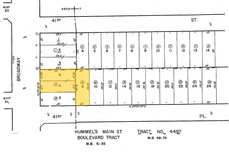 4120-4128 S Broadway Ave, Los Angeles, CA for lease - Plat Map - Image 2 of 23