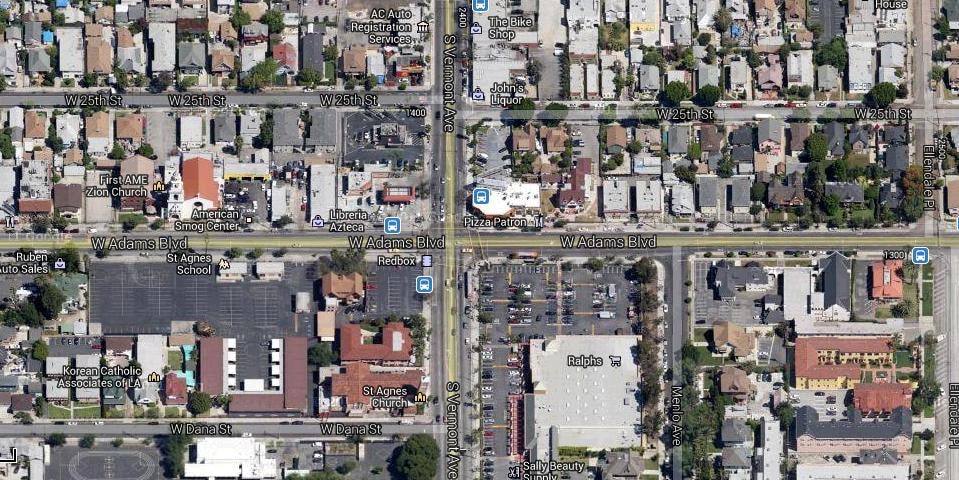 1375 W Adams Blvd, Los Angeles, CA for lease - Aerial - Image 3 of 8