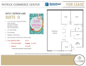 2875 E Patrick Ln, Las Vegas, NV à louer Plan d’étage- Image 2 de 3