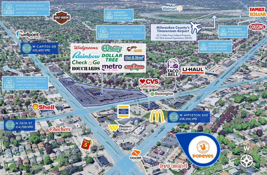 7458 W Appleton Ave, Milwaukee, WI à vendre - Photo du bâtiment - Image 2 de 3