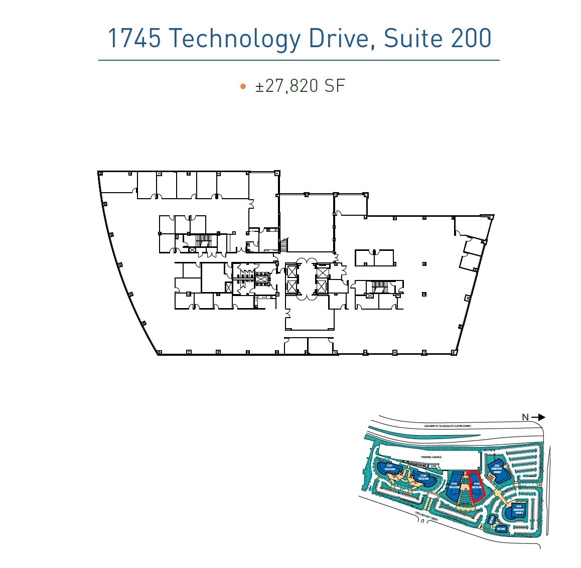 224 Airport Pkwy, San Jose, CA à louer Plan d’étage- Image 1 de 1