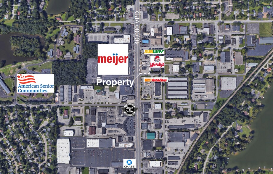 5505 Keystone Ave, Indianapolis, IN à louer - Aérien - Image 3 de 6