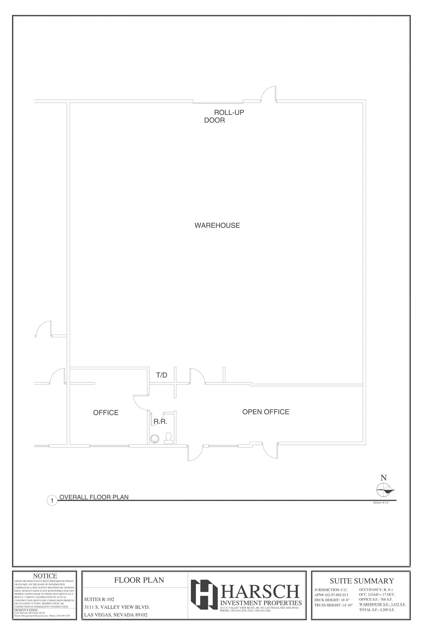 3111 S Valley View Blvd, Las Vegas, NV à louer Plan de site- Image 1 de 1