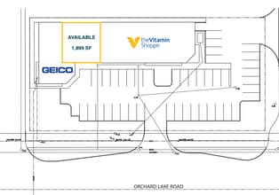 30730-30780 Orchard Lake Rd, Farmington Hills, MI for lease Site Plan- Image 1 of 1