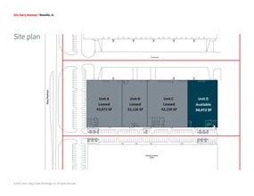 201 Gary Ave, Roselle, IL for lease Site Plan- Image 2 of 3