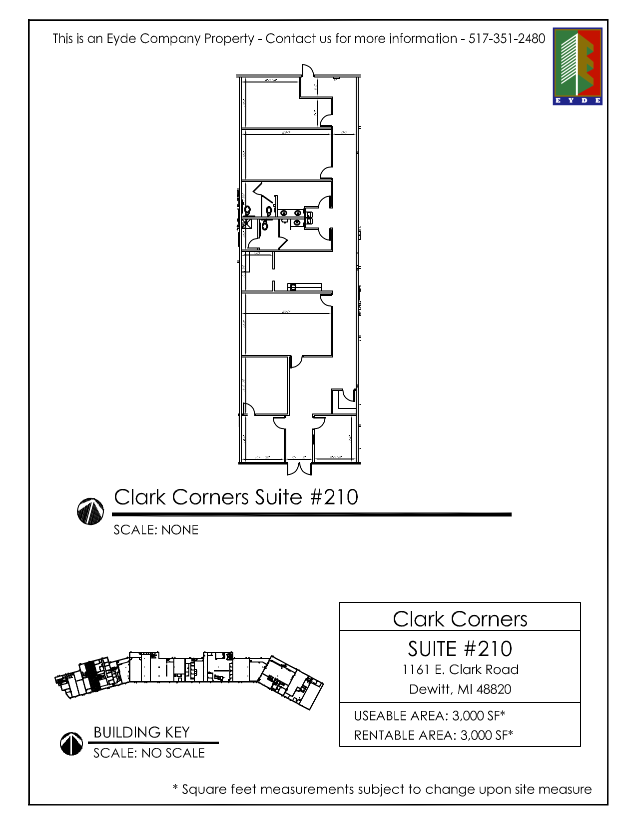 1161 E Clark Rd, Dewitt, MI for lease Floor Plan- Image 1 of 1