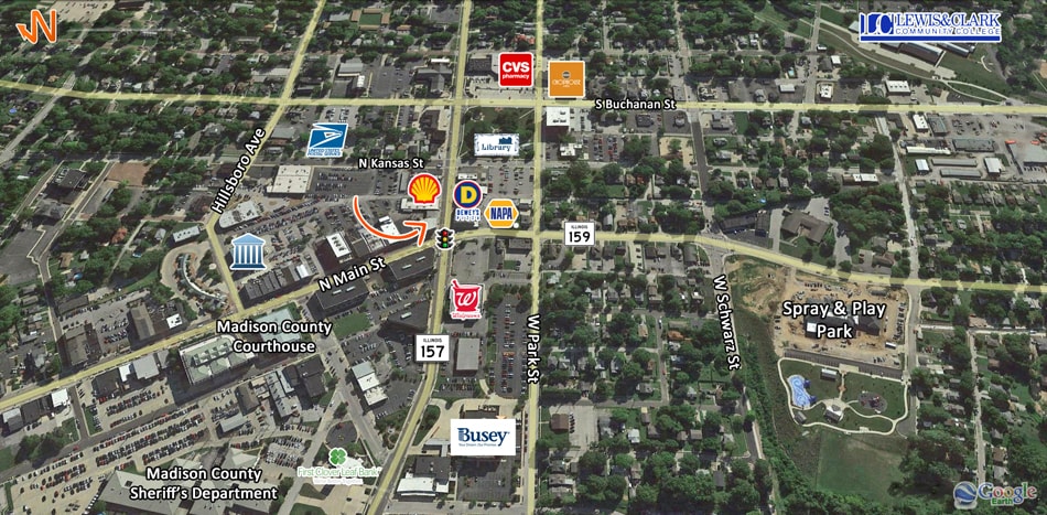 100 N Main St, Edwardsville, IL à louer - Photo du bâtiment - Image 2 de 11