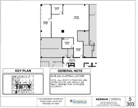 5 Neshaminy Interplex, Trevose, PA à louer Plan d’étage- Image 2 de 4