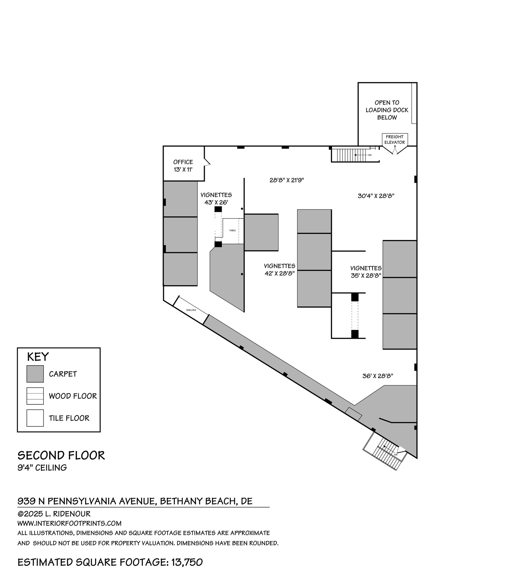 939 N Pennsylvania Ave, Bethany Beach, DE for lease Floor Plan- Image 1 of 2