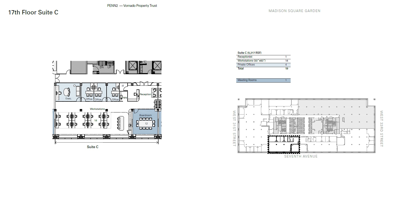 PENN 2, New York, NY à louer Plan d’étage- Image 1 de 10
