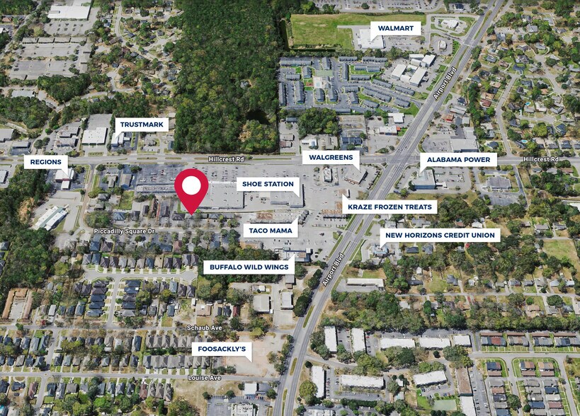 6312 Piccadilly Square Dr, Mobile, AL à vendre - Photo du bâtiment - Image 2 de 3