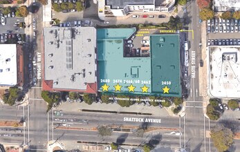 2450 Shattuck Ave, Berkeley, CA - AÉRIEN  Vue de la carte