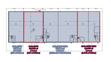 1922-1938 N Great Southwest Pky, Grand Prairie, TX for lease Floor Plan- Image 1 of 1