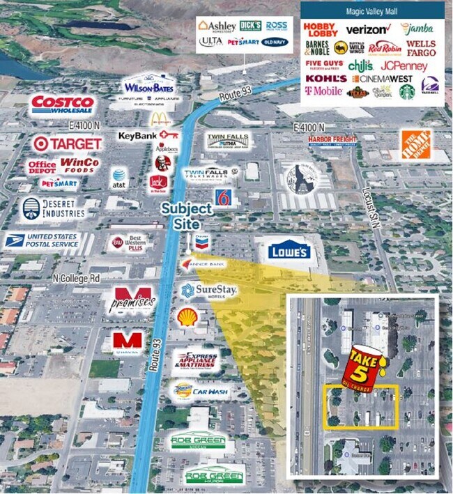 Plus de détails pour 1344 Blue Lakes N blvd, Twin Falls, ID - Commerce de détail à vendre