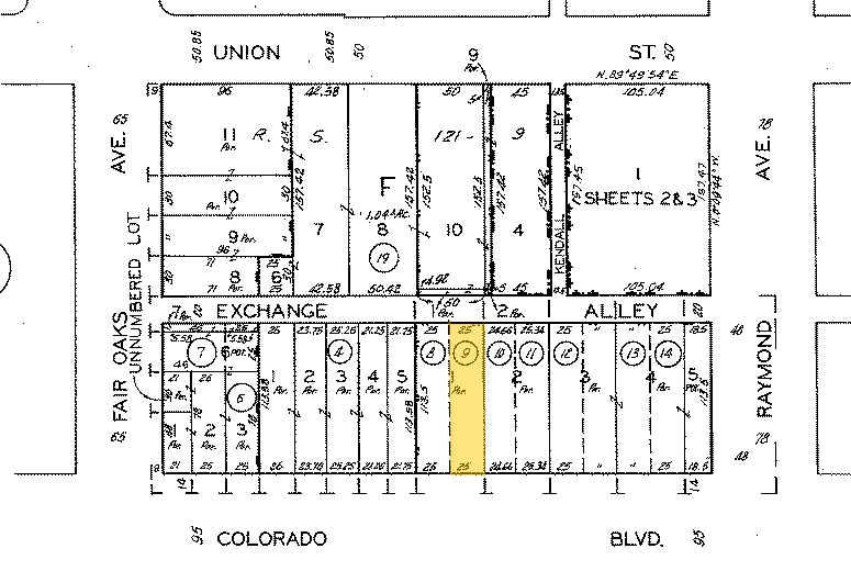 39 E Colorado Blvd, Pasadena, CA for sale - Plat Map - Image 3 of 10