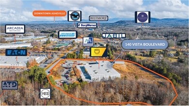 140 Vista Blvd, Arden, NC - Aerial map view