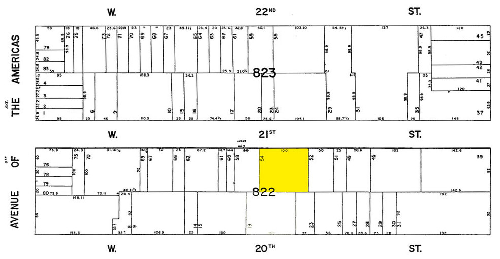 22 W 21st St, New York, NY à vendre - Plan cadastral - Image 1 de 1