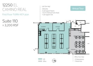 12250 El Camino Real, San Diego, CA à louer Plan d’étage- Image 1 de 1