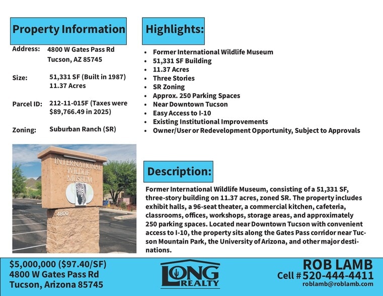 4800 W Gates Pass Rd, Tucson, AZ for sale - Building Photo - Image 3 of 47