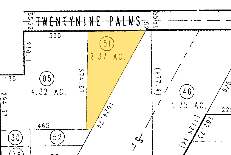 62485 Twentynine Palms Hwy, Joshua Tree, CA à vendre - Plan cadastral - Image 1 de 1