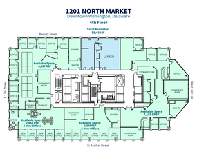 1201 N Market St, Wilmington, DE à louer Plan d  tage- Image 2 de 9