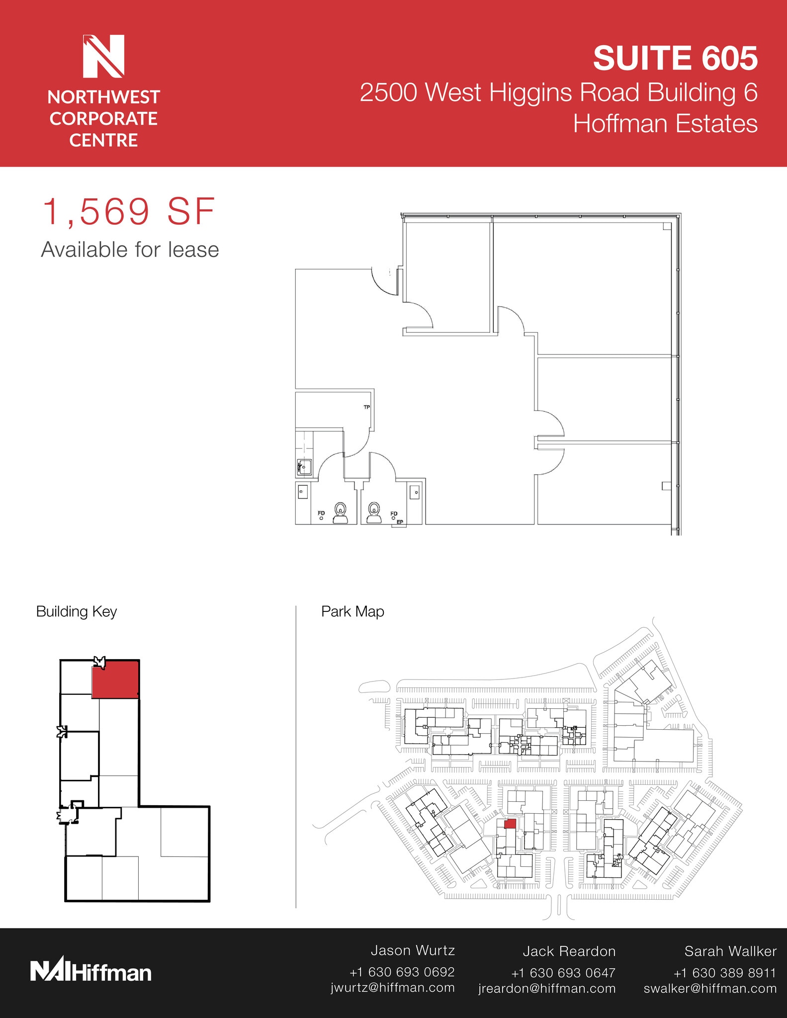 2500 W Higgins Rd, Hoffman Estates, IL à louer Plan d’étage- Image 1 de 1