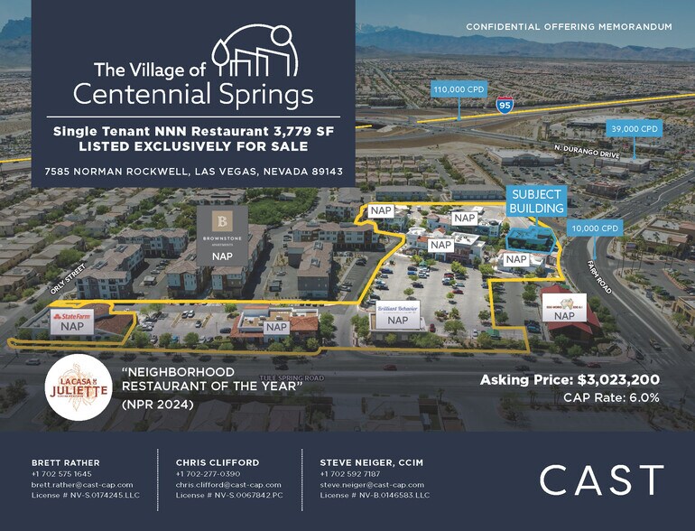 7585 Norman Rockwell Ln, Las Vegas, NV à vendre - Photo du bâtiment - Image 2 de 14