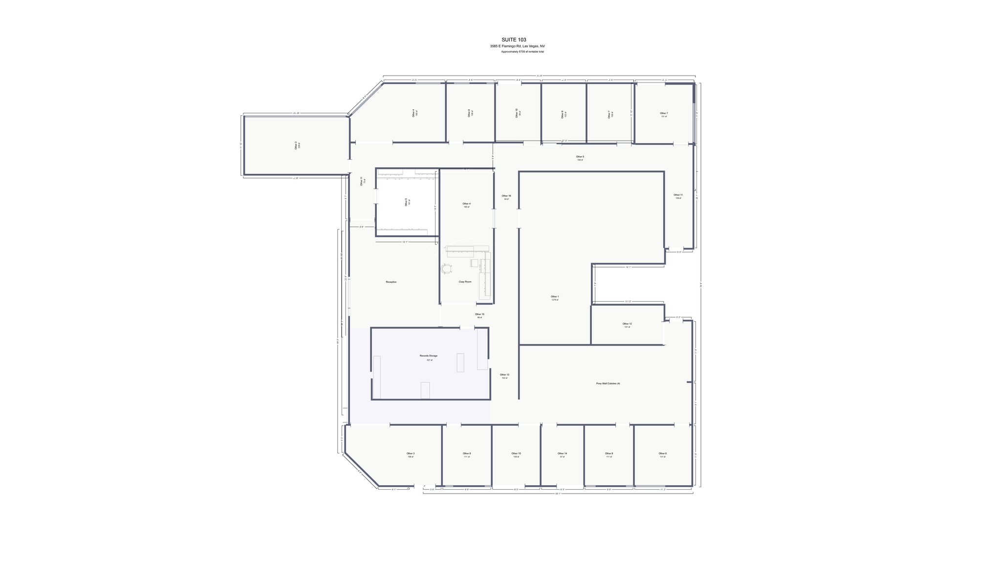 3585 E Flamingo Rd, Las Vegas, NV for lease Floor Plan- Image 1 of 10