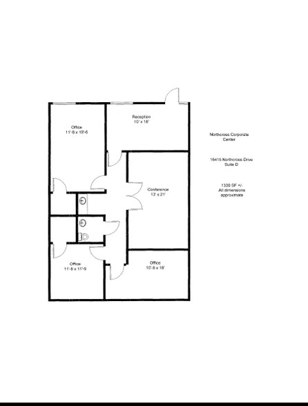 16415 Northcross Dr, Huntersville, NC à vendre - Plan d’étage - Image 1 de 1