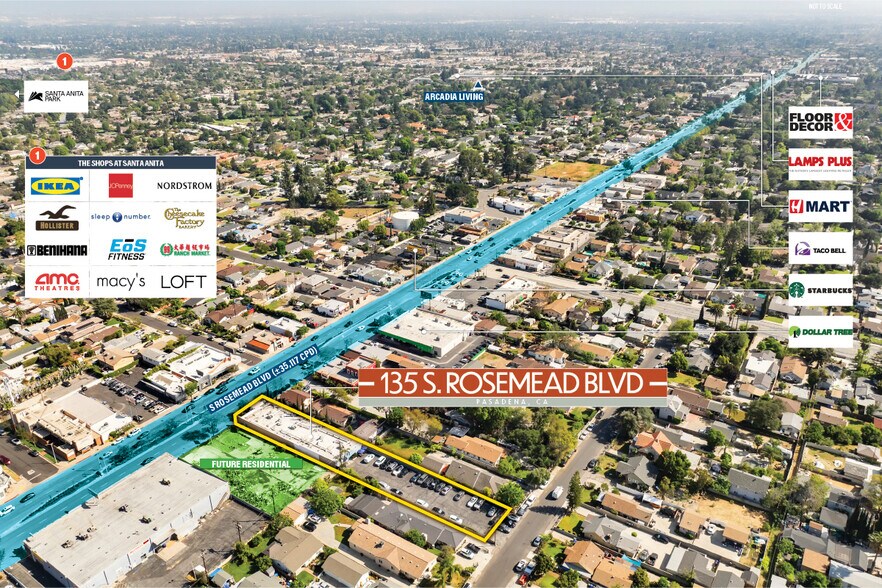 135 S Rosemead Blvd, Pasadena, CA à vendre - Photo du bâtiment - Image 3 de 5