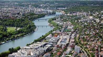 Suresnes, HDS - Aerial map view