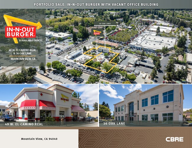 Plus de détails pour In-N-Out & Available Vacant Office – à vendre, Mountain View, CA